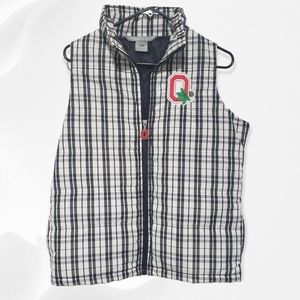 Ohio State Plaid Puffer Vest